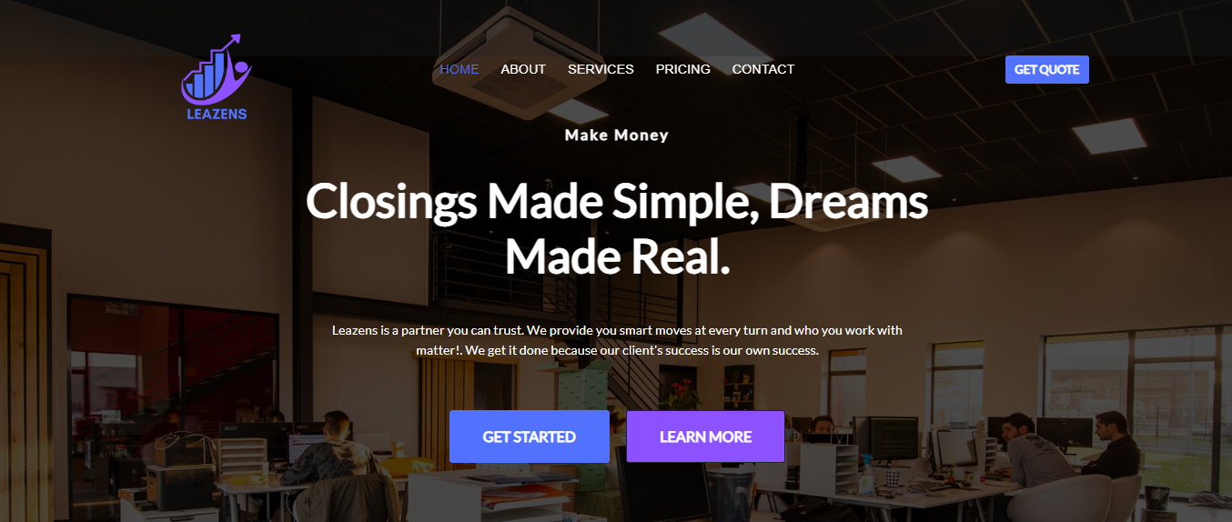 leazen website development